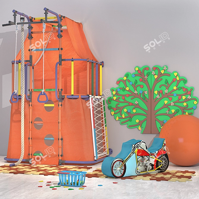 DSK Indigo Modular Children's Play System 3D model image 1