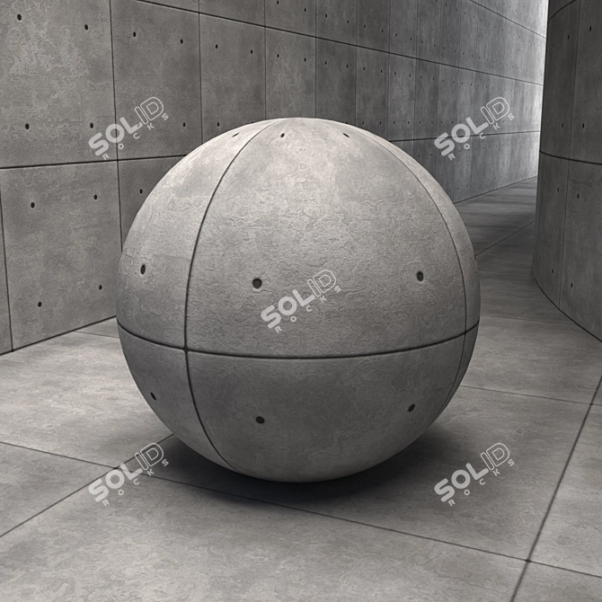 Concrete Wall & Floor Finish 3D model image 2