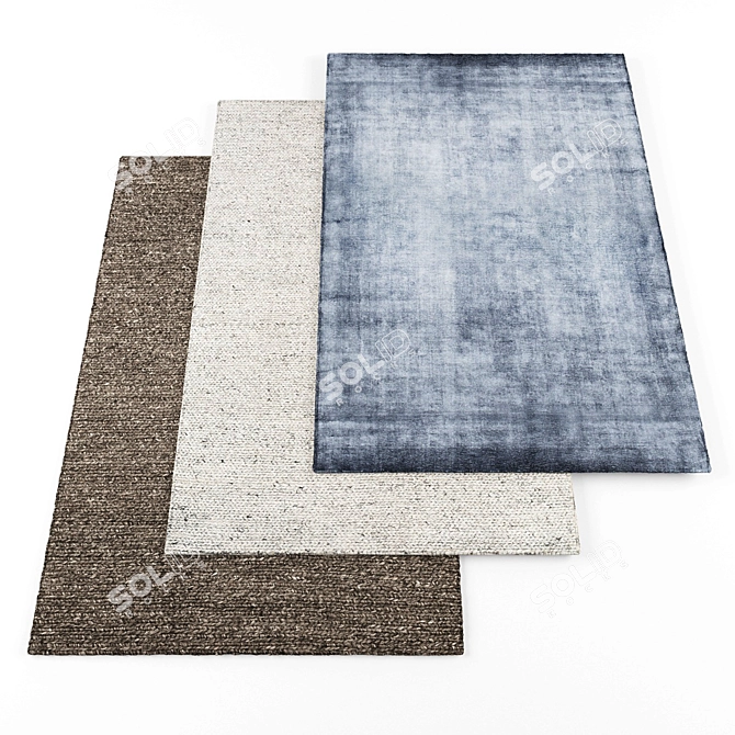 High-Res Rugs Bundle | 5 Pieces 3D model image 1