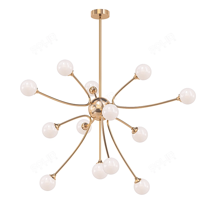 Modern Postmodern Vignette Chandelier 3D model image 1