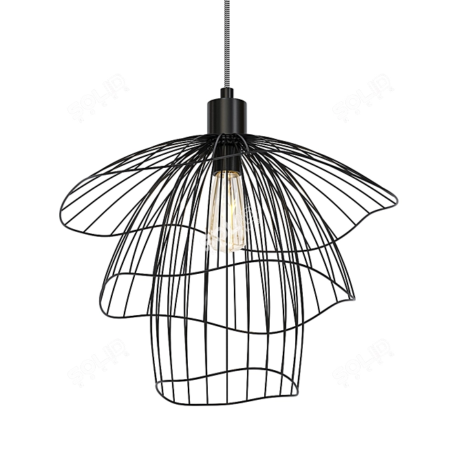Title: Mody Scandinavian Mesh Pendant 3D model image 1