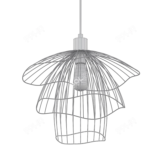 Title: Mody Scandinavian Mesh Pendant 3D model image 2