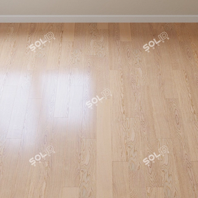 Vanilla Oak Natur Parquet Board 3D model image 2