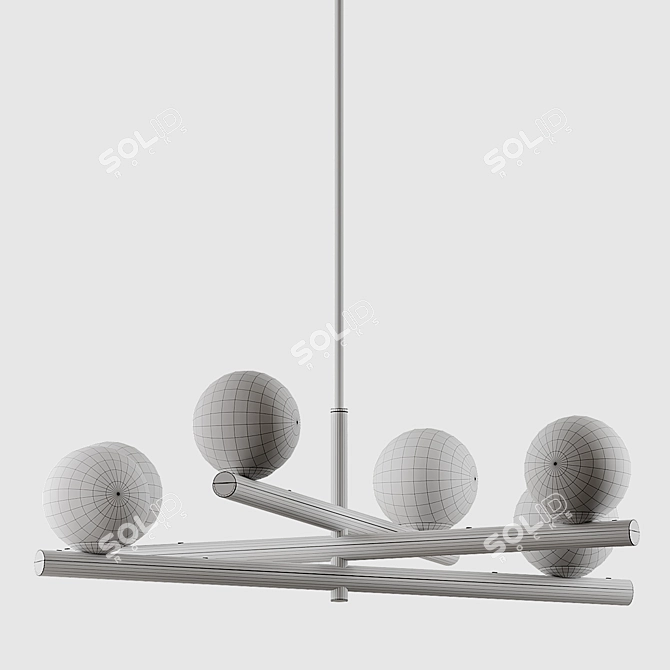 Elegant Tanner Chandelier: Enhance Your Space 3D model image 5