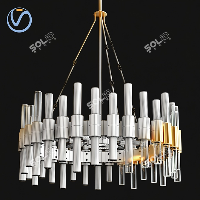 Arteriors Haskell Small Pendant Light 3D model image 2
