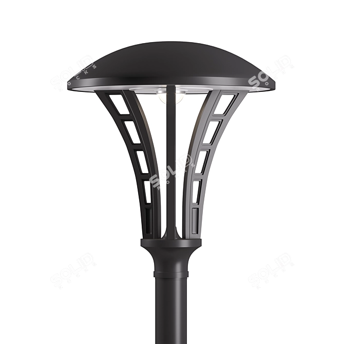 London 3 Park Lamp: Elegant Illumination 3D model image 2