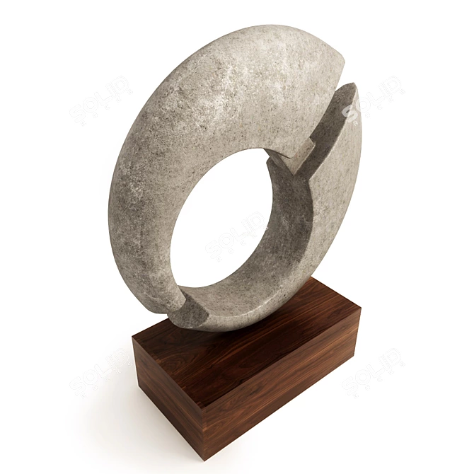 Modern Geometric Sculpture: Reyes 3D model image 3