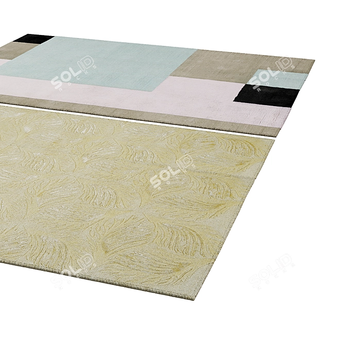 Vibrant Multicolor Rug 170 3D model image 2