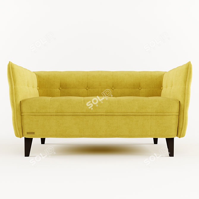 Modern Grey Lester Sofa 3D model image 5