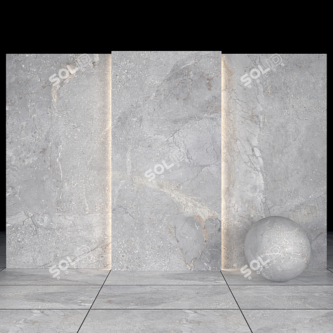 Manhattan Gray Stone Texture Collection 3D model image 1