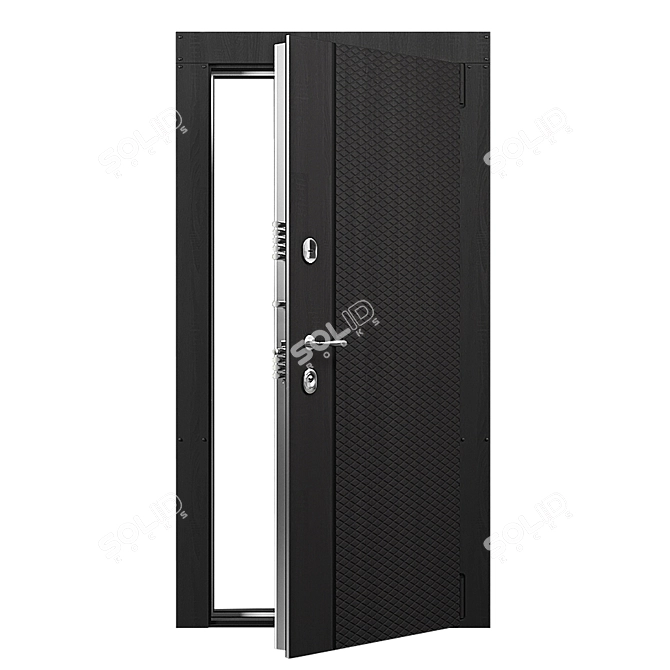 Modern Entry Door 3D model image 2