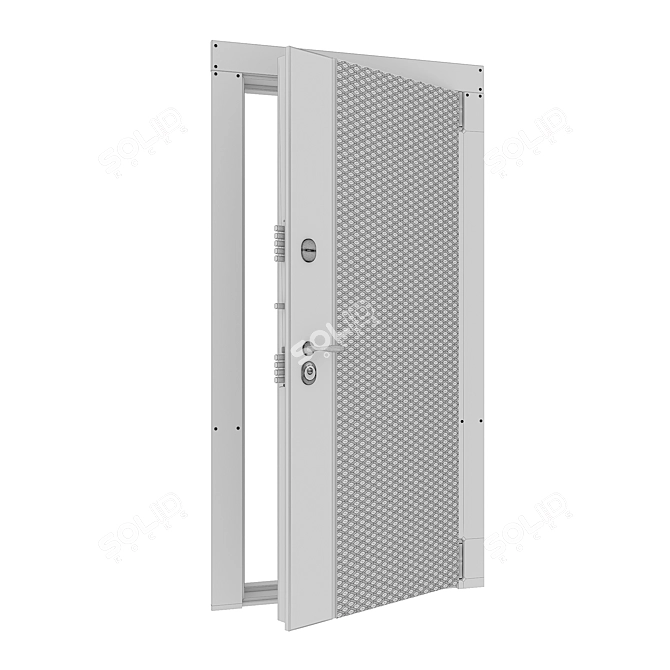 Modern Entry Door 3D model image 5