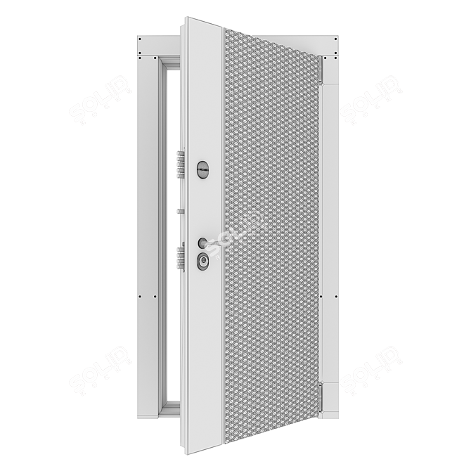 Modern Entry Door 3D model image 8