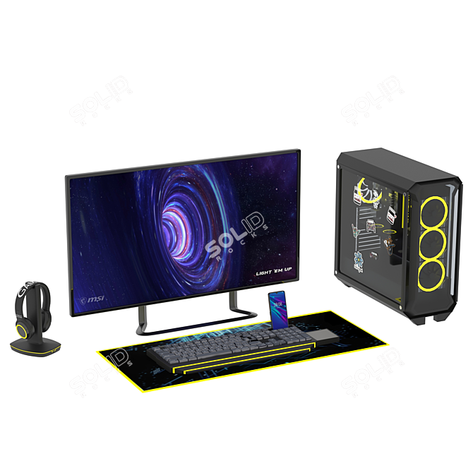 Ultimate PC Gamer Set 2015 3D model image 1