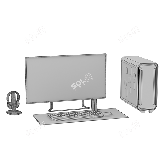 Ultimate PC Gamer Set 2015 3D model image 5