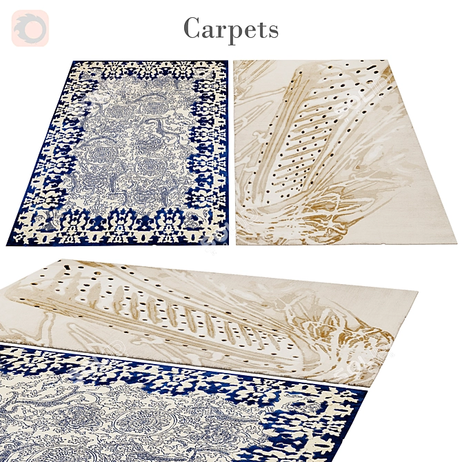 Luxury Poly 180 Rug 3D model image 1