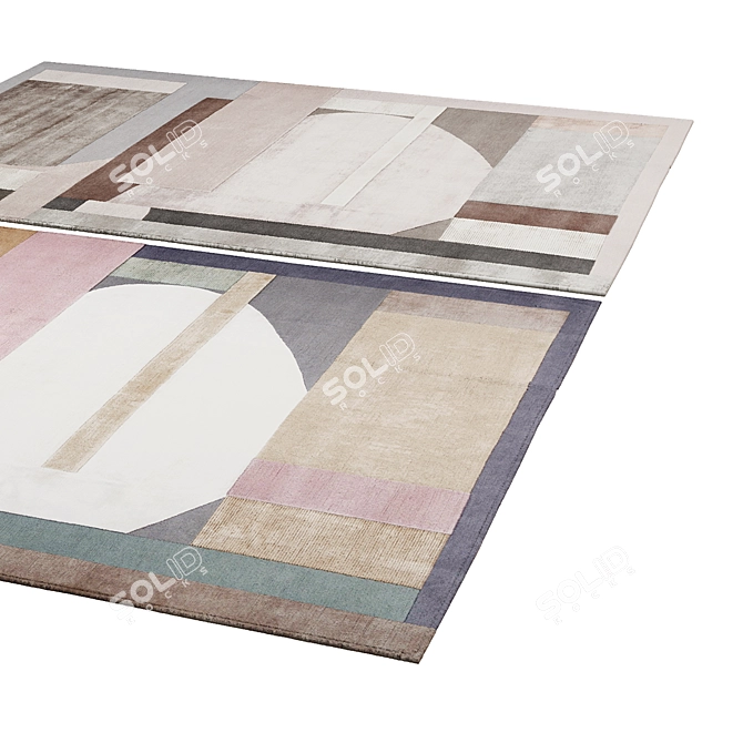 Polys: 3 888, Vets: 4 004 | High-Quality Rug 3D model image 2