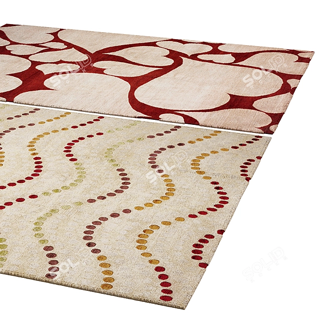 Luxury Vintage Rug 197 3D model image 2