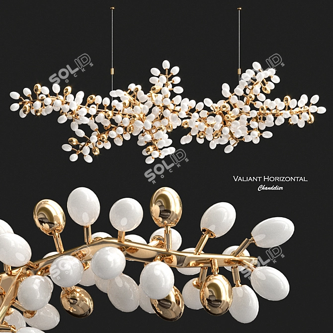 Sleek Hudson Valiant Chandelier 3D model image 3