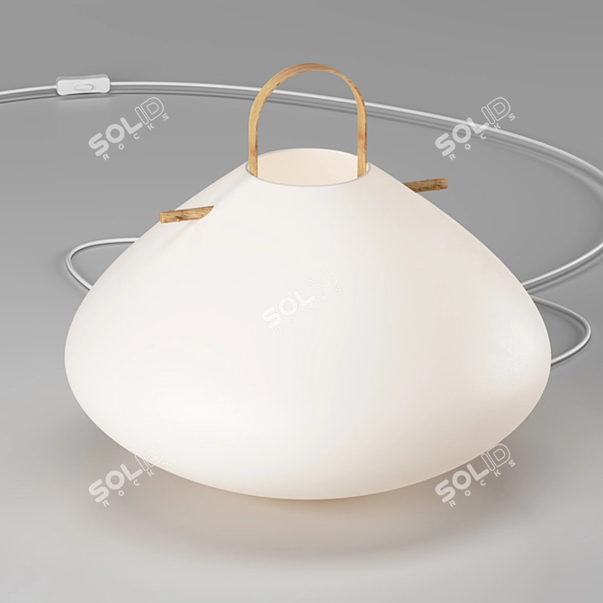 Zelma AM.PM Lamp Stand - White 3D model image 1