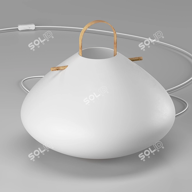 Zelma AM.PM Lamp Stand - White 3D model image 2