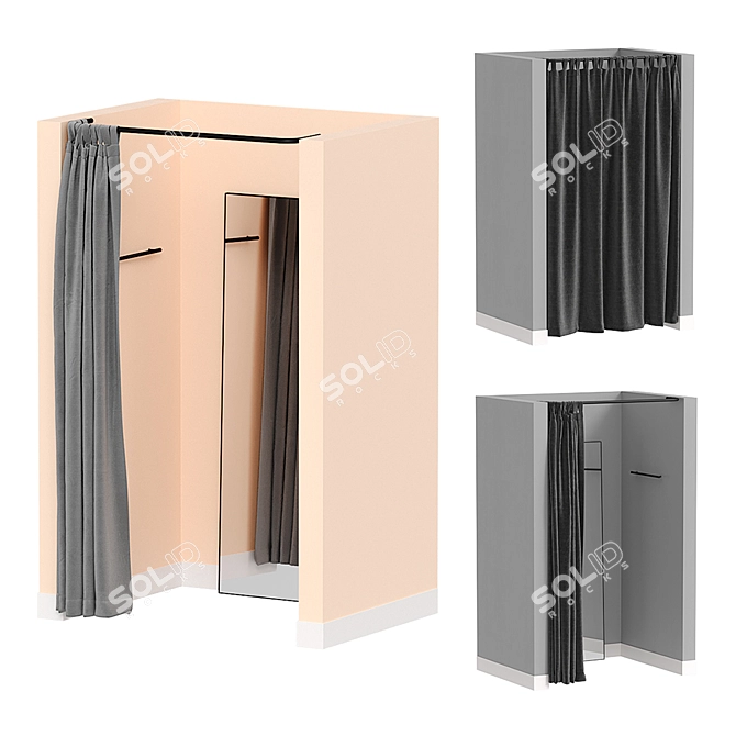 Versatile Fitting Room: Modernize Your Style 3D model image 1