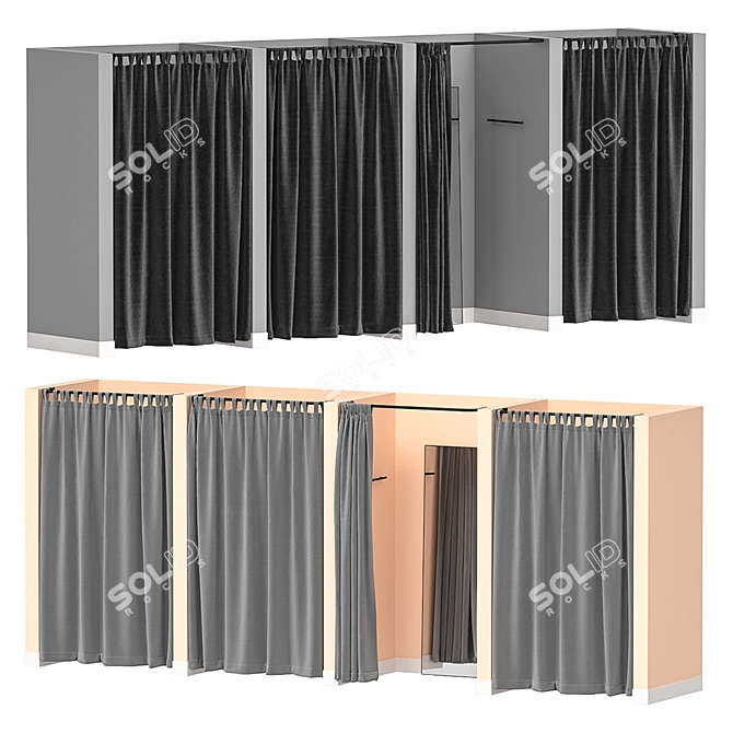 Versatile Fitting Room: Modernize Your Style 3D model image 2