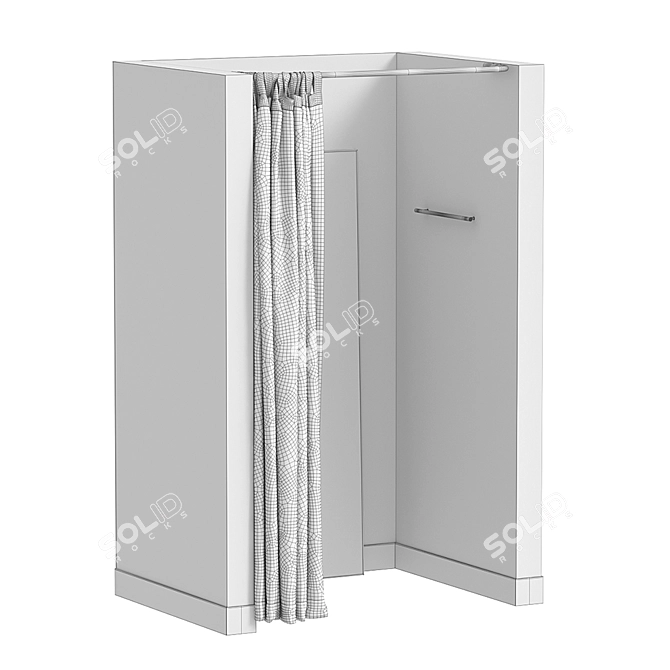 Versatile Fitting Room: Modernize Your Style 3D model image 3