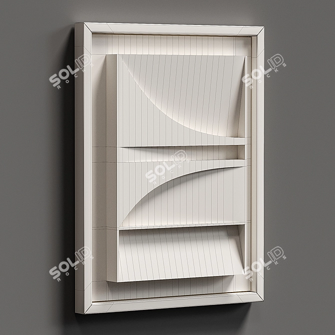 Title: Relief Shadows - White Arches 3D model image 3