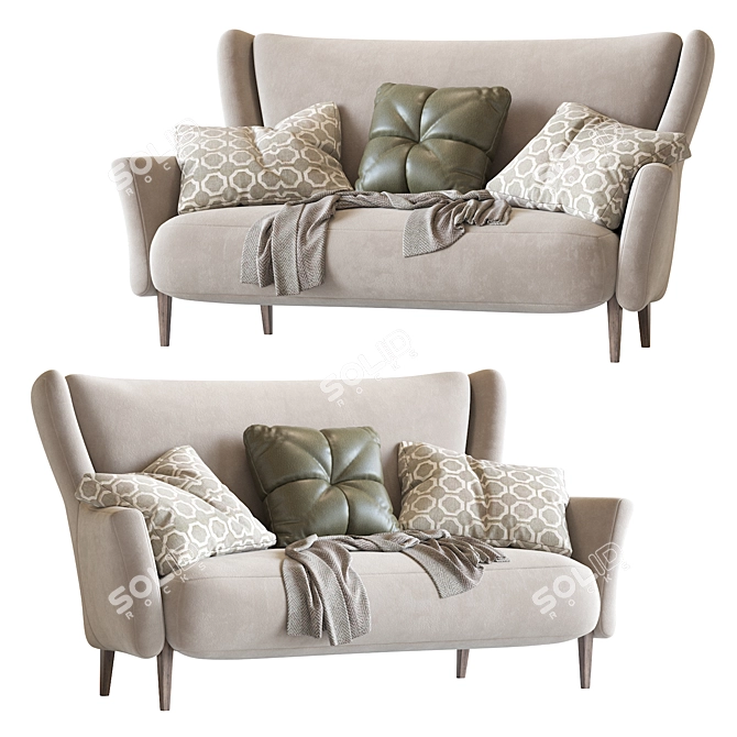 Modern Clara Sofa: Stylish Comfort for Any Room 3D model image 1