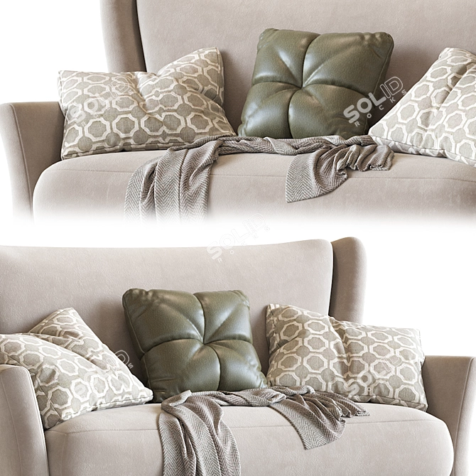 Modern Clara Sofa: Stylish Comfort for Any Room 3D model image 3