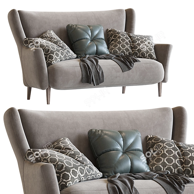 Modern Clara Sofa: Stylish Comfort for Any Room 3D model image 4