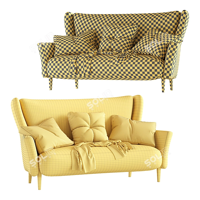 Modern Clara Sofa: Stylish Comfort for Any Room 3D model image 5