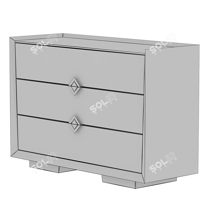 Arbre 3-Drawer Chest - 1200x820x450cm 3D model image 5