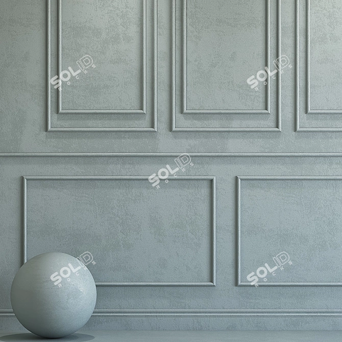 Purian Gray Decorative Plaster 3D model image 2