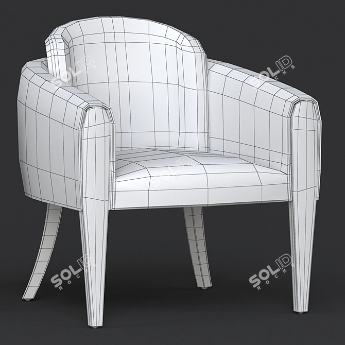 Kingsley 2015 Chair: Stylish and Functional 3D model image 5