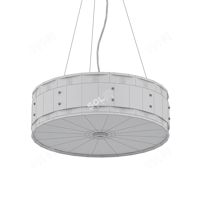 Industrial Mesh Pendant Light: Bunk 3D model image 2