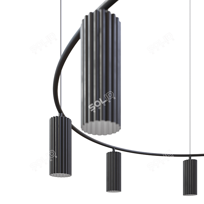 Sophisticated Elegance: Donna P XL Chandelier 3D model image 4