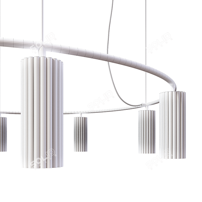 Sophisticated Elegance: Donna P XL Chandelier 3D model image 5