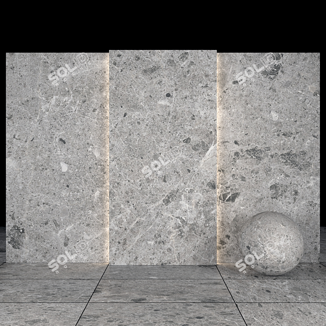 Sarita Gray Stone: High-Quality Texture Pack 3D model image 3