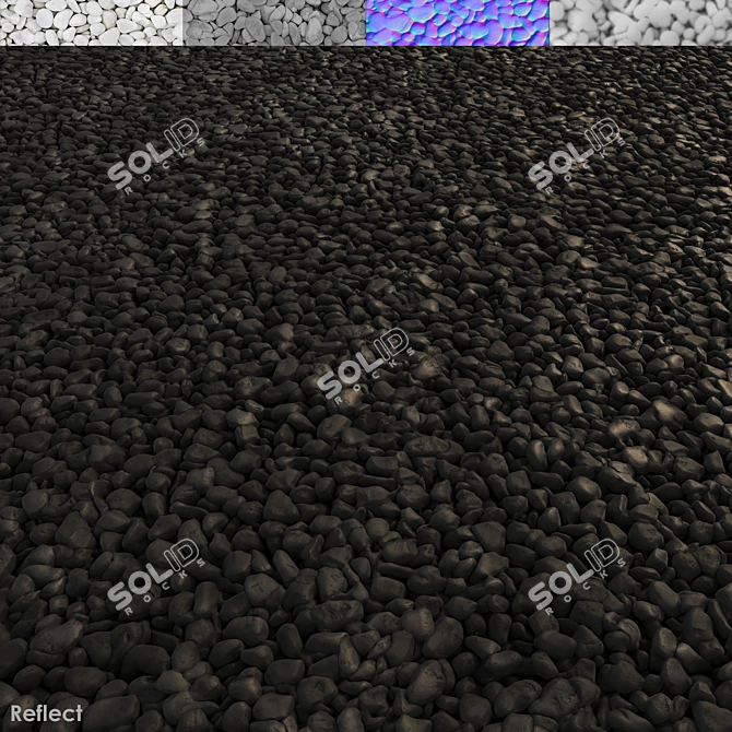 High-Quality Gravel Set for Detailed Rendering 3D model image 3