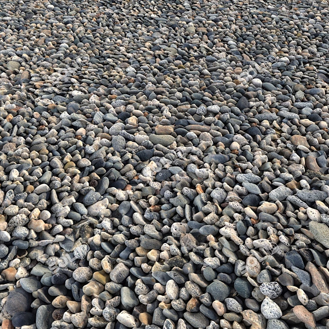 High-Quality Gravel Set for Detailed Rendering 3D model image 5