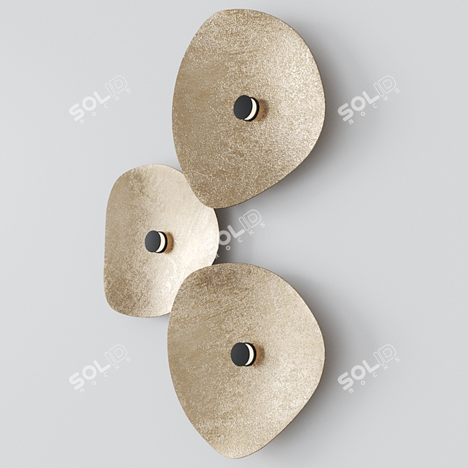 Egoluce Flower Sconce: Modern LED Wall Lamp 3D model image 1