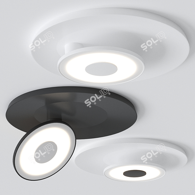 Scotty: Adjustable LED Ceiling Lamp 3D model image 1