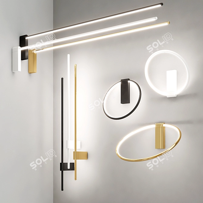 Elegant Lancia Lighting Collection 3D model image 1