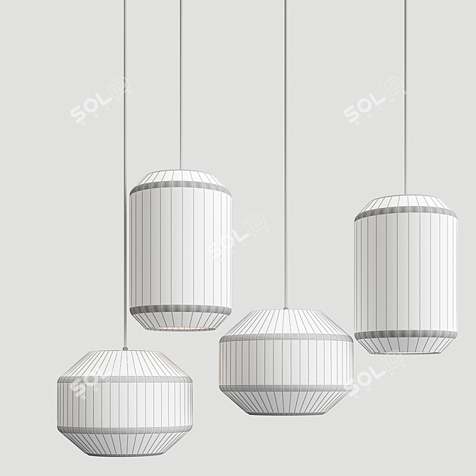 Elegant INIS Design Lamps 3D model image 2