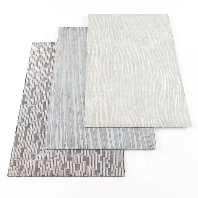 Modern High-Resolution Carpets 3D model image 1