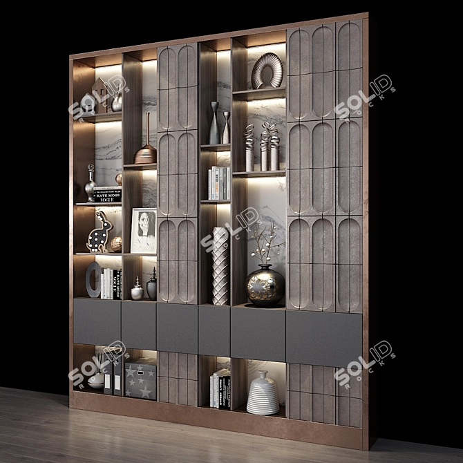 Stylish Storage Solution 3D model image 3