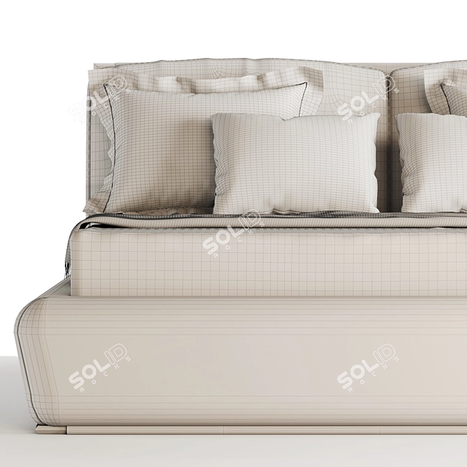 Giorgetti Adam Double Bed: Italian Elegance Comes Home 3D model image 5