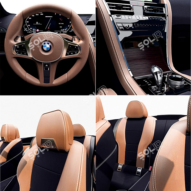 BMW M850i Convertible: Premium, Detailed Model 3D model image 3